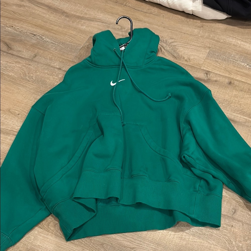 Oversized Nike Green Hoodie